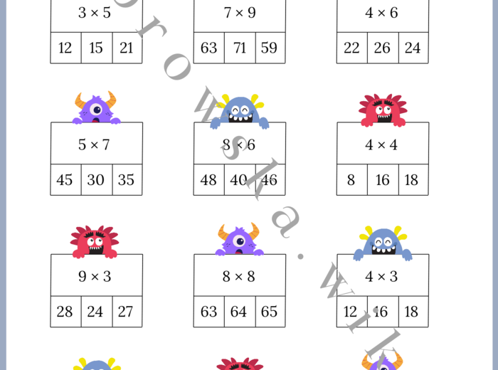 Tabliczka mnożenia - kosmiczny quiz