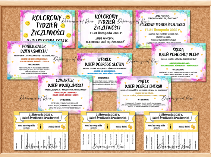 Kolorowy Tydzień Życzliwości - wersja 1