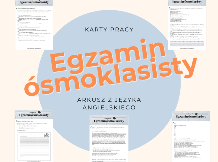 Egzamin ósmoklasisty języka angielski - E8