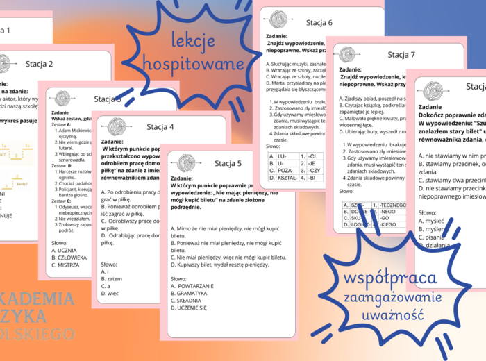 Składnia STACJE ZADANIOWE ORAZ SPRAWDZIAN