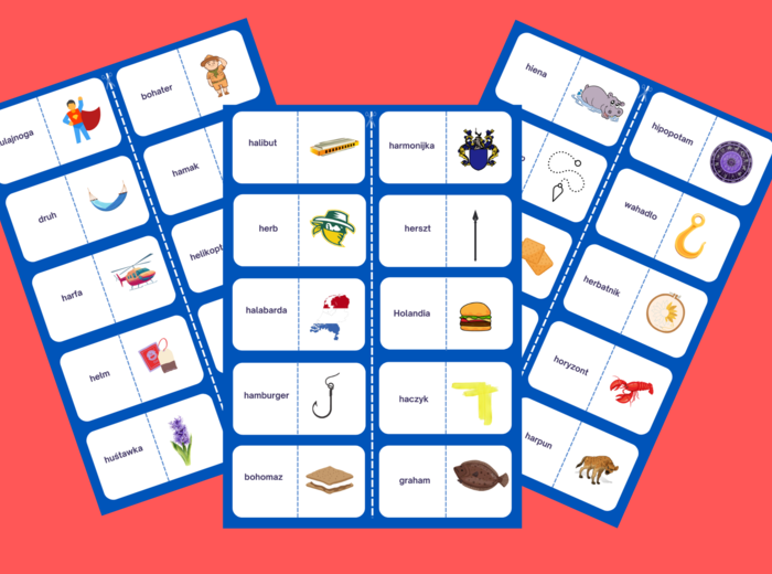 Domino – ORTOGRAFIA – wyrazy z”h"