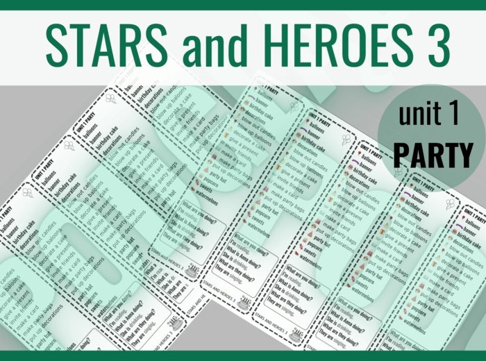 Stars and Heroes 3 unit 1 PARTY – zakładki do książki