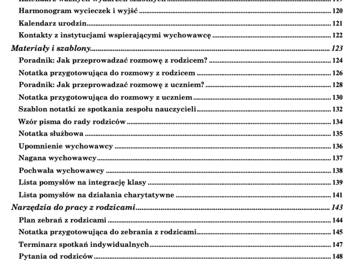 Teczka wychowawcy - 180 stron materiałów!