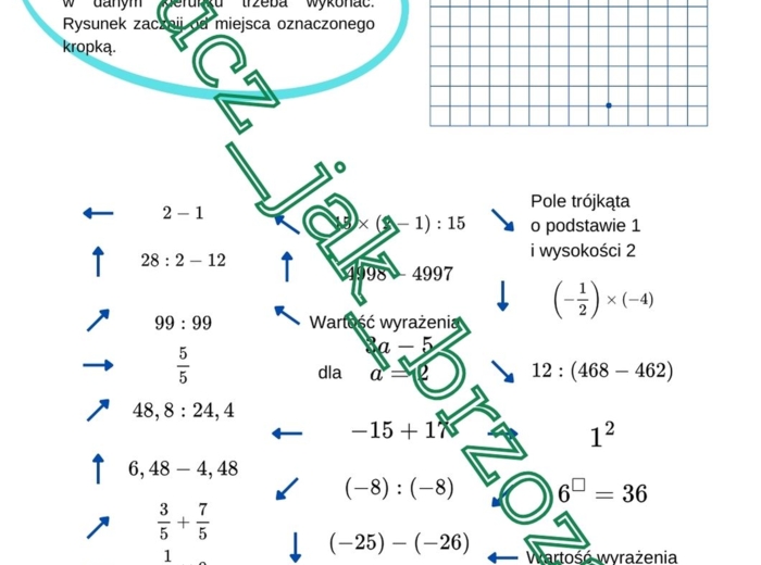 Działania na liczbach, klasy 6 -8