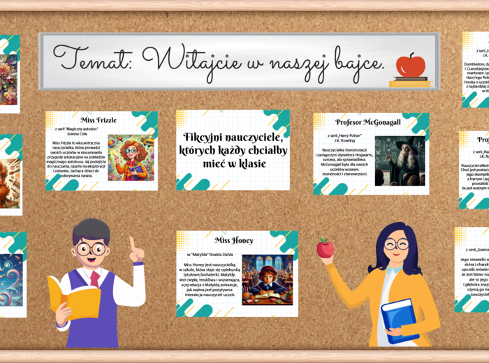 Gazetka Fikcyjni Nauczyciele - Dzień Nauczyciela