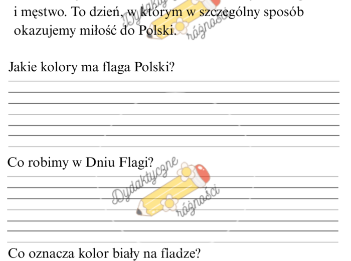 Majowe święta - Święto Pracy, Dzień Flagi, Konstytucja 3 Maja. Czytanie ze zrozumieniem KLASA 1 - 2 (3 teksty).