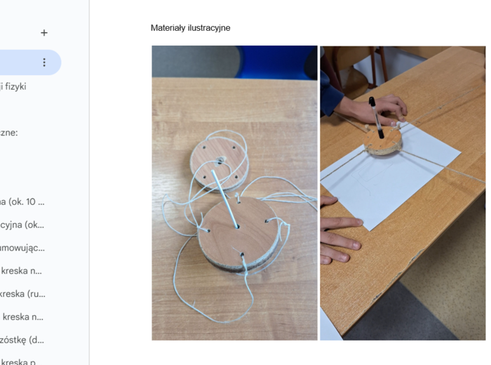 Scenariusz lekcji Siły wypadkowa i równoważąca z kartami pracy