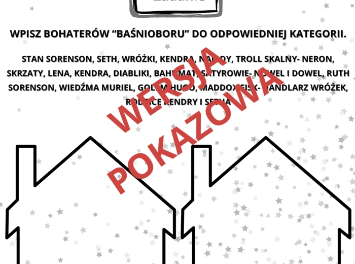 "Baśniobór"- propozycja zagadnień, bohaterowie, świat przedstawiony (czas, miejsce, bohaterowie, plan wydarzeń), karta pracy lub kartkówka, odpowiedzi do zadań. #baśniobór #lektury4-6 #bohaterowie
