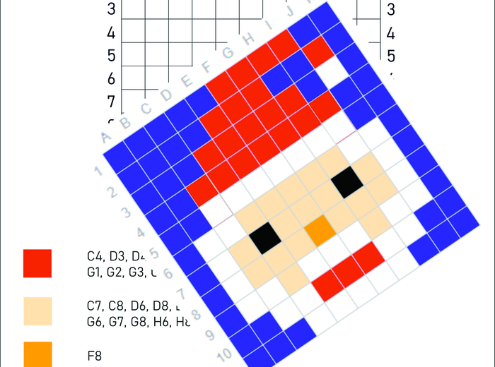 Kodowanki zimowe, świąteczne, mikołajkowe- łatwe- dyktando graficzne, kolorowanka, zima, Święta, Boże Narodzenie, Mikołaj