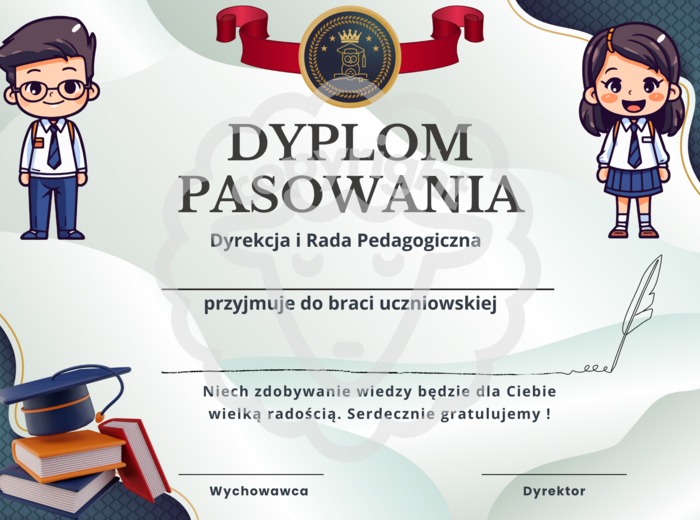 Dyplom pasowania na ucznia