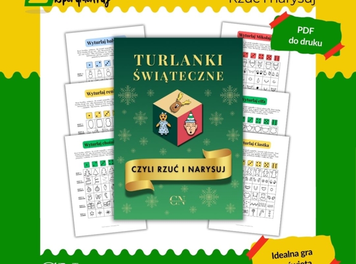 Turlanki Świąteczne – kreatywna gra bożonarodzeniowa dla dzieci i rodziny