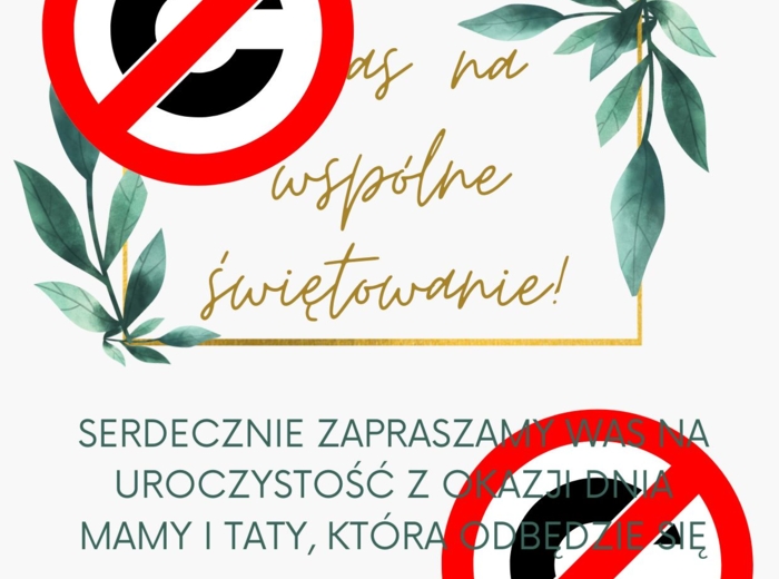 Zaproszenie na Dzień Mamy i Taty