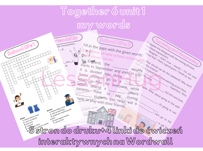 Together 6 unit 1 My words