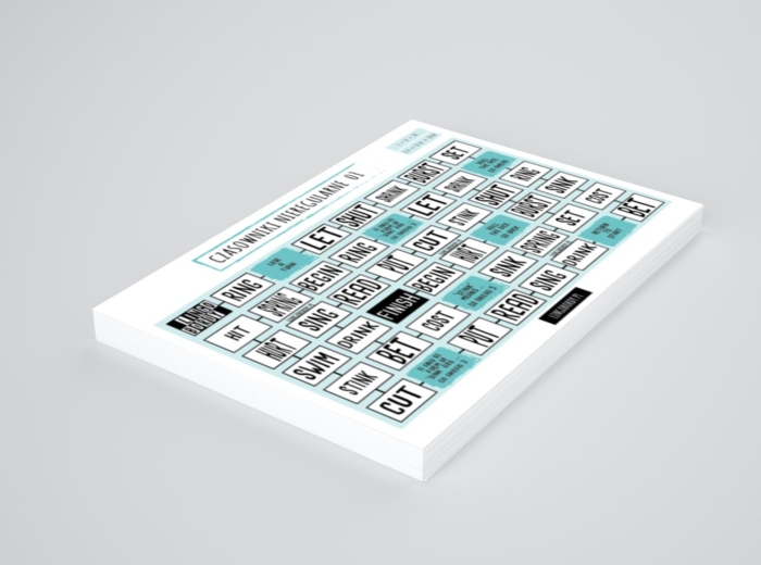 CZASOWNIKI NIEREGULARNE 01 - gra planszowa