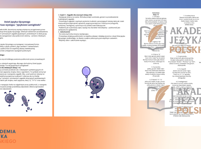 Gotowy Scenariusz na Dzień Języka Ojczystego: "Językowe Łamigłówki" (Klasy 1-8)