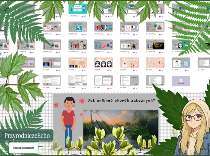 Prezentacja multimedialna w genial.ly „Jak uniknąć chorób zakaźnych?”. Edukacja zdrowotna. Klasa 7. Dział „Nasze zdrowie fizyczne”.