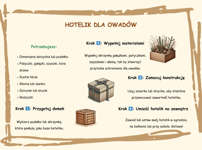 Czym jest ekologia? Zwierzęta leśne. Grzyby. Ciekawostki. Hotelik dla owadów. Naklejki. Mini-bajka.