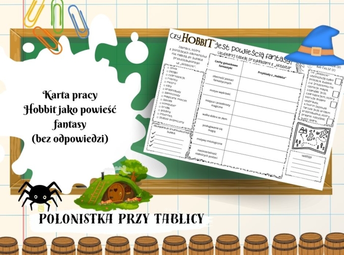 "Hobbit" jako powieść fantasy, gatunek.