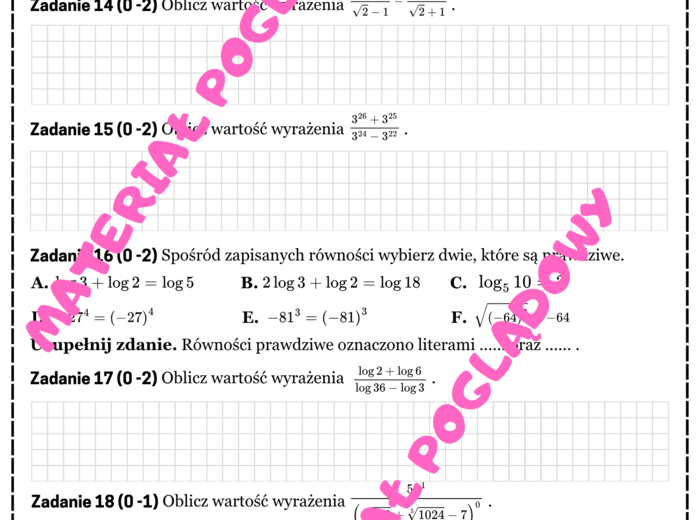 PAKIET - Mini Matura. Matematyka cz. 1