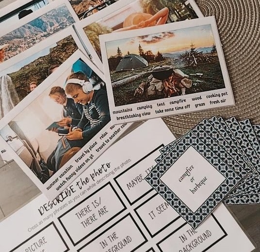 DESCRIBE THE PHOTO - summer edition - karty obrazkowe