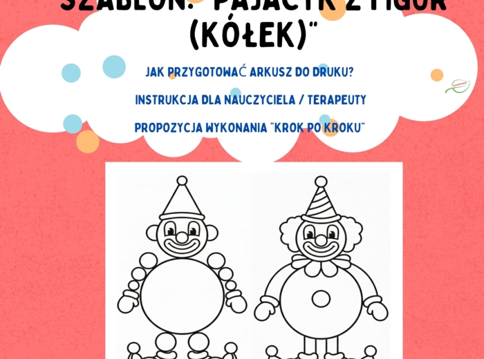 Szablon: "Pajacyk z figur (kółek)"