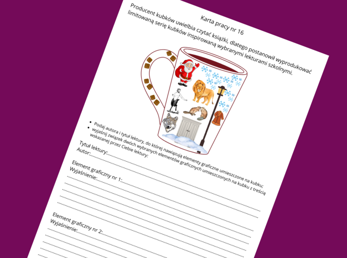 "OPOWIEŚCI Z NARNII. LEW, CZAROWNICA I STARA SZAFA” – lektury- kl. 4-8 – ikonki – powtórzenie – powtórka – egzamin – karta pracy