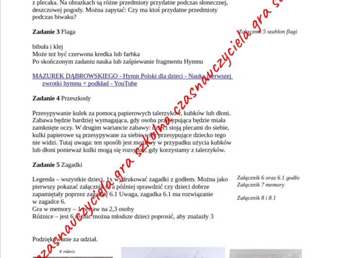 Podróż do niepodległości - gra szkolna klasy I-III