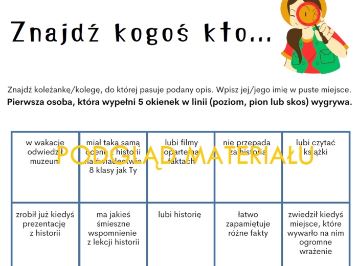 Historia - lekcja wprowadzająca dla szkoły ponadpodstawowej