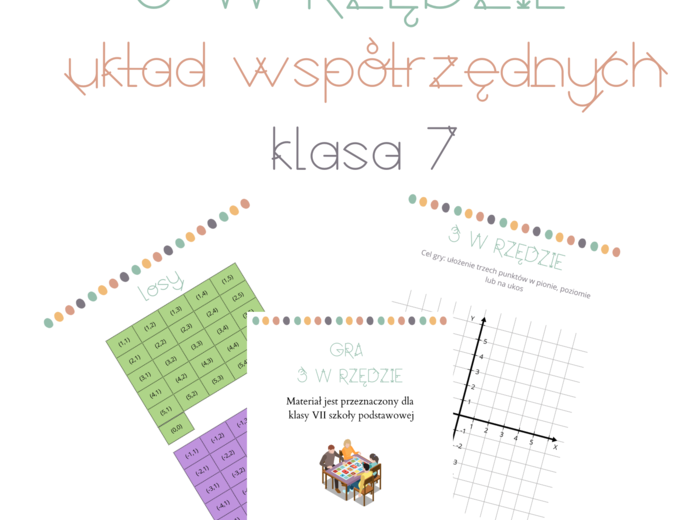 Układ współrzędnych - gra 3 w rzędzie