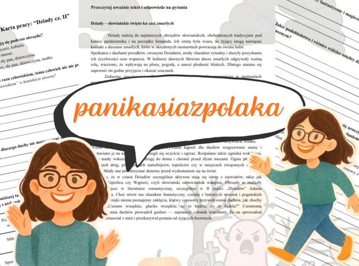 "Dziady cz.II" karta pracy