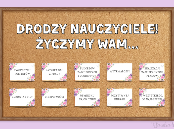 Gazetka szkolna - Dzień Nauczyciela/Dzień Edukacji Narodowej 2