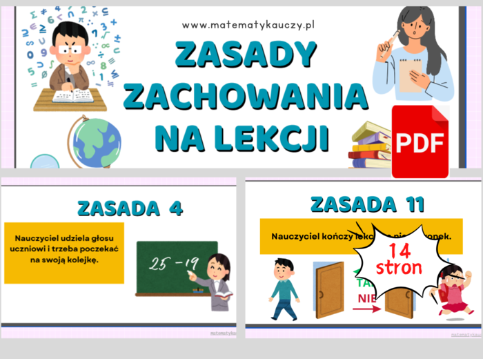 ZASADY ZACHOWANIA NA LEKCJI – 13 uniwersalnych zasad dla każdego nauczyciela / PDF DO DRUKU