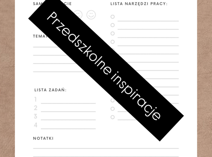 Planer dzienny dla nauczyciela przedszkola/ szkoły CZTERY PORY ROKU