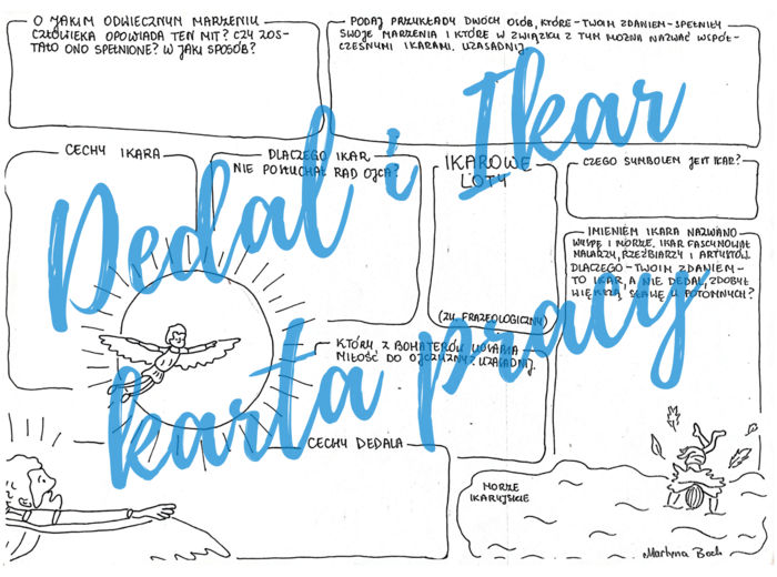 DEDAL I IKAR *Rysunkowa karta pracy*