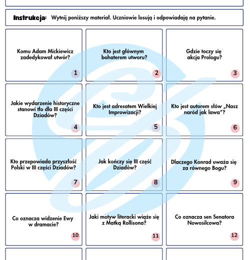 Dziady cz. III Adam Mickiewicz – Pytania do Lektury z Odpowiedziami | Świetna Pomoc Dydaktyczna na Polski