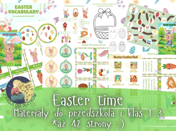 Easter Time Vocabulary, słownictwo wielkanocne.