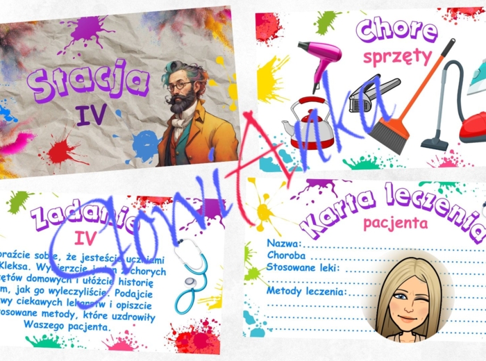 "Akademia Pana Kleksa" - STACJE ZADANIOWE