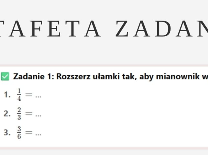 Rozszerzanie i skracanie ułamków