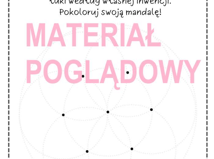 MANDALA - ćwiczenie z użyciem cyrkla klasa 4 (koło i okrąg)