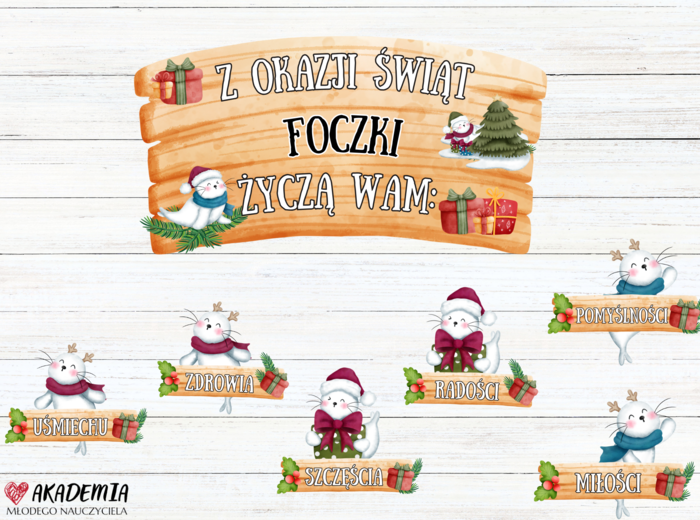 Życzenia od grupy foczek