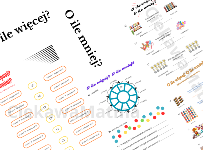 O ile więcej? O ile mniej?