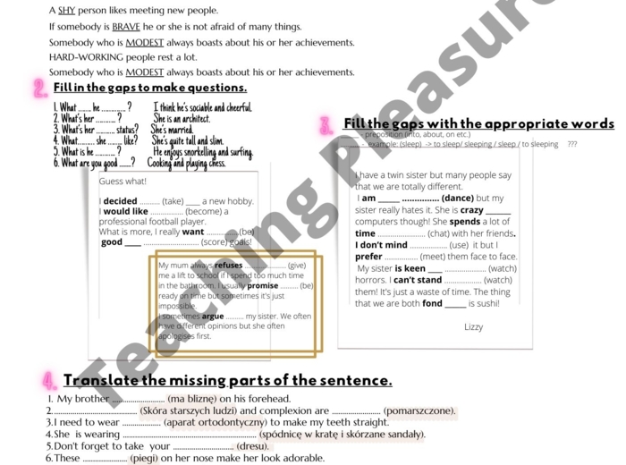 Egzamin ósmoklasisty - resource book: With Flying Colours! 1,2 by Teaching Pleasure