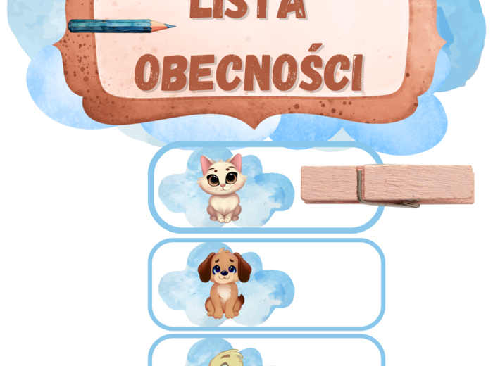 Na rozpoczęcie roku dekoracje- pakiet chmurki