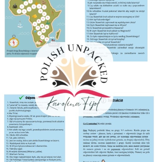 Gra planszowa "Latarnik", grywalizacja, powtórka przed egzaminem ósmoklasisty