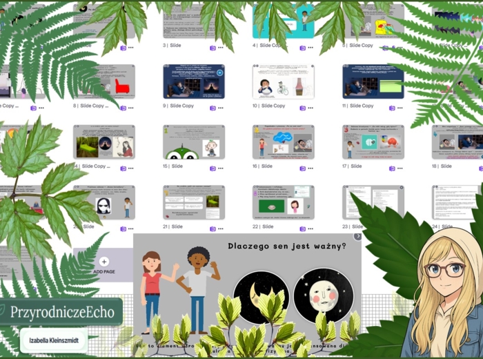 Prezentacja multimedialna w genial.ly „Dlaczego sen jest ważny?”. Edukacja zdrowotna. Klasa 5. Dział „Moje zdrowie psychiczne”.