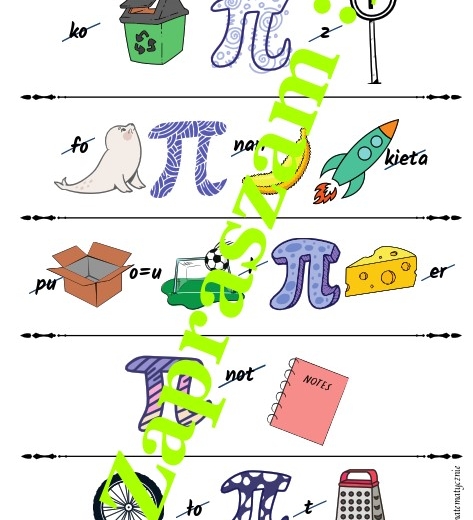 Rebusy z Liczbą Pi w roli głównej - Dzień Liczby Pi.