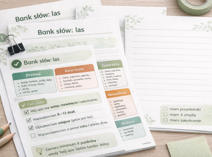 Opis lasu – krok po kroku