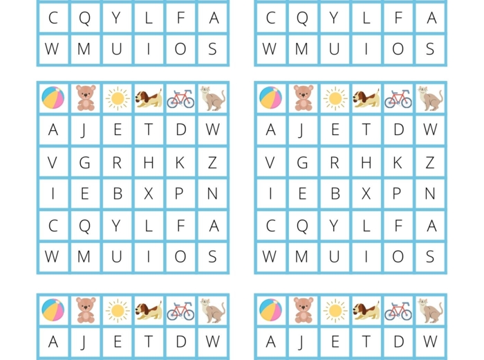 Nauka alfabetu - poziom (1) łatwy