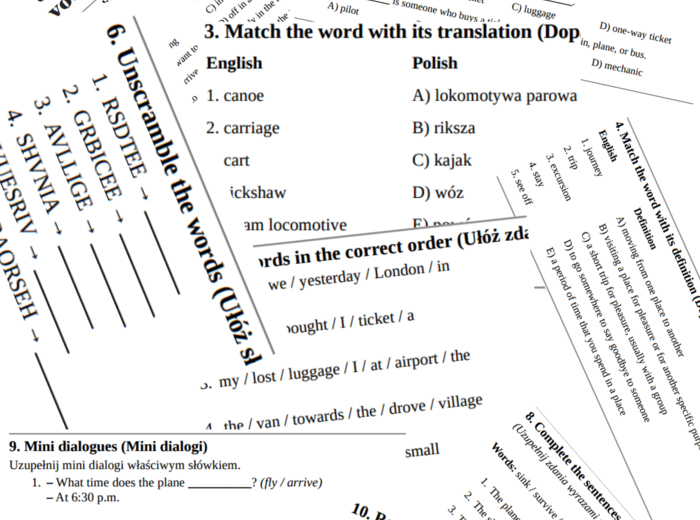 Junior Explorer 6 – Unit 2 – vocabulary revision