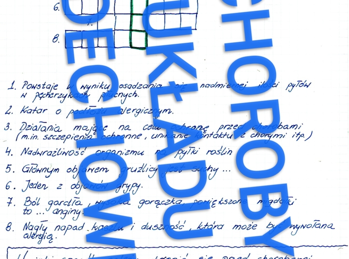 Choroby układu oddechowego - krzyżówka